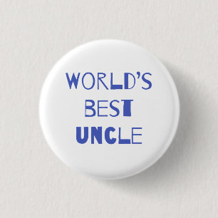 World’s Best Uncle 3 Cm Round Badge