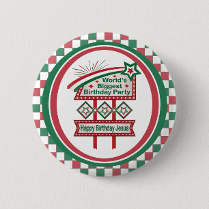 World’s Biggest Birthday Party Marquee 6 Cm Round Badge