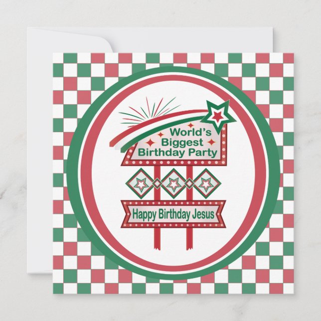 World’s Biggest Birthday Party Marquee Card (Front)