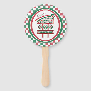 World’s Biggest Birthday Party Marquee Hand Fan
