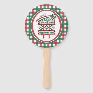 World’s Biggest Birthday Party Marquee Hand Fan