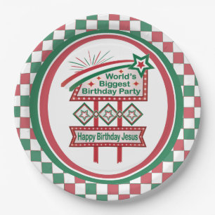 World’s Biggest Birthday Party Marquee Paper Plate