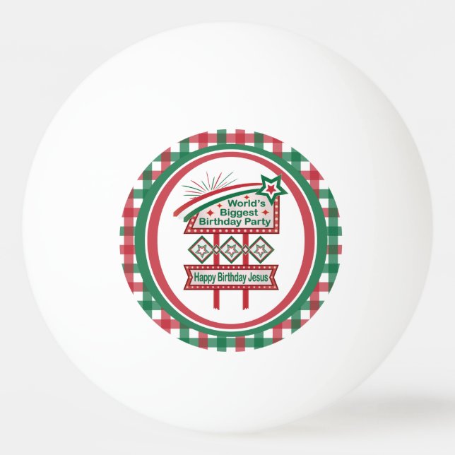World’s Biggest Birthday Party Marquee Ping Pong Ball (Front)