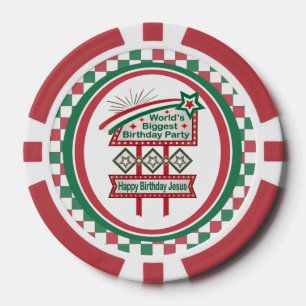 World’s Biggest Birthday Party Marquee Poker Chips