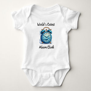 World’s Cutest Alarm Clock Baby Bodysuit
