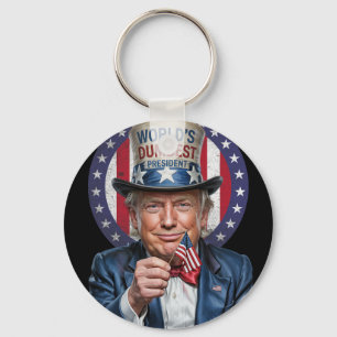 World’s Dumbest President - Donald Trump Sarcastic Key Ring