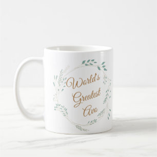 World’s Greatest Avó Coffee Mug – Olive Leaf