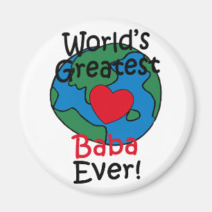 World’s Greatest Baba Heart Magnet