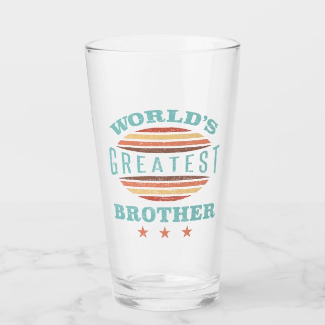World’s Greatest Brother Glass (Front)