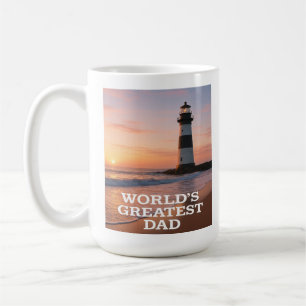 World’s Greatest Dad – Coastal Sunrise Edition Coffee Mug
