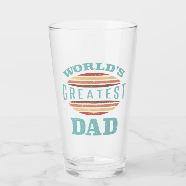 World’s Greatest Dad Glass (Front)