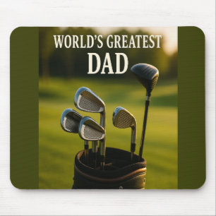 World’s Greatest Dad – Golf Bag Edition Mouse Pad