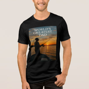 World’s Greatest Dad – Sunset Castaway Tri-Blend Shirt