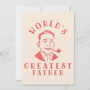 World’s Greatest Father Vintage Father’s Day Card
