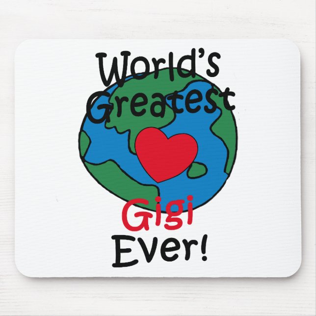 World’s Greatest Gigi Heart Mouse Pad (Front)