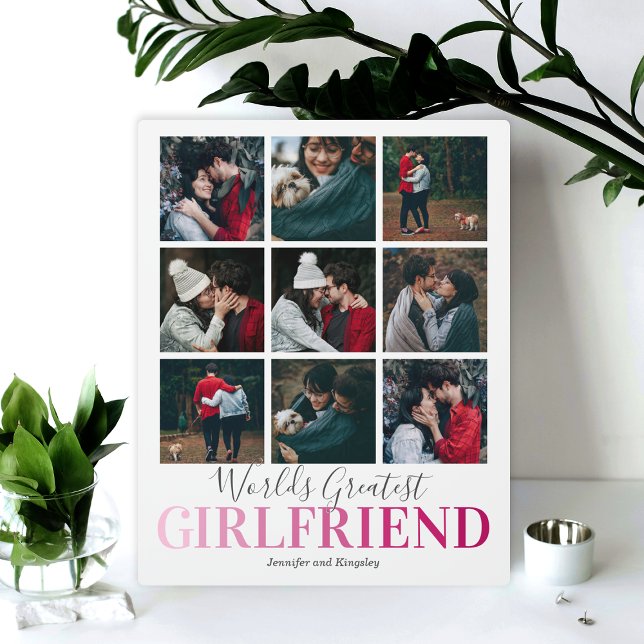 World’s Greatest Girlfriend Personalized Photo Plaque (Creator Uploaded)