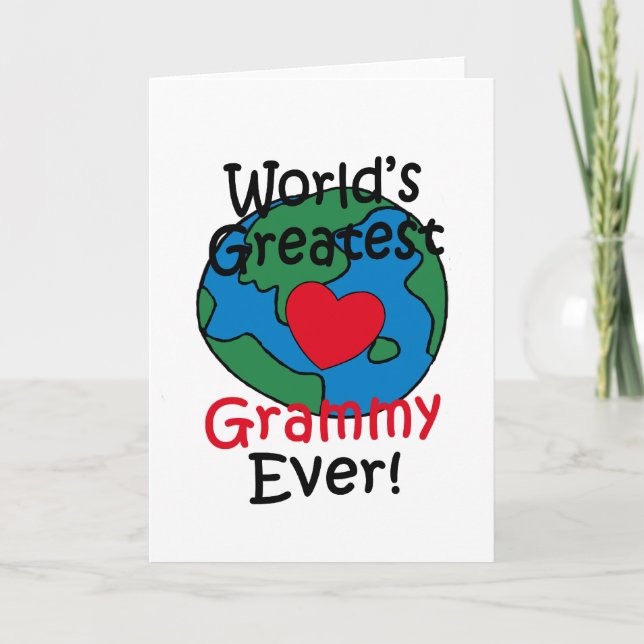World’s Greatest Grammy Heart Card (Front)