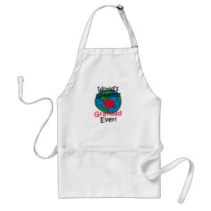 World’s Greatest Grandad Heart Standard Apron