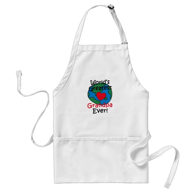 World’s Greatest Grandpa Heart Standard Apron (Front)