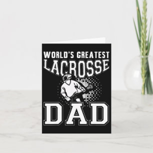 World´s Greatest Lacrosse Dad Lax Stick Lacrosse Card