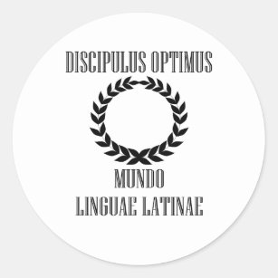 World’s Greatest Latin Student (Male) Classic Round Sticker