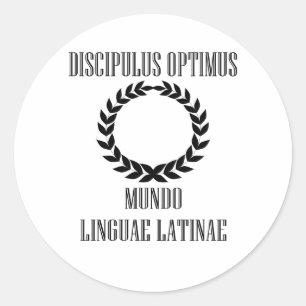World’s Greatest Latin Student (Male) Classic Round Sticker