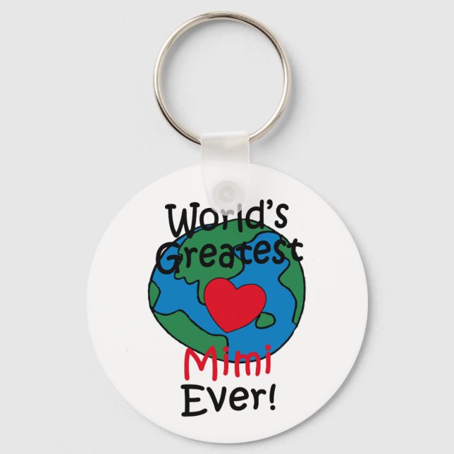 World’s Greatest Mimi Heart Key Ring (Front)