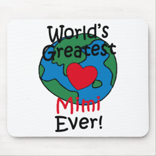 World’s Greatest Mimi Heart Mouse Pad