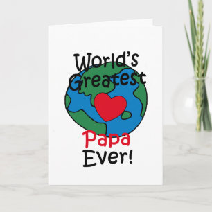 World’s Greatest Papa Heart Card