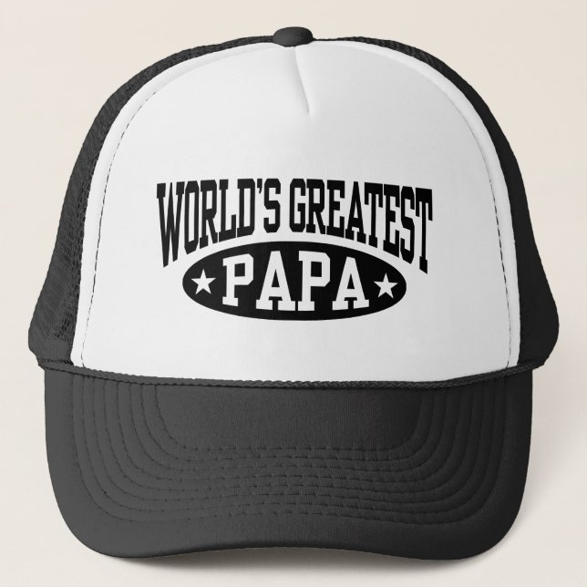 World’s Greatest Papa Trucker Hat (Front)