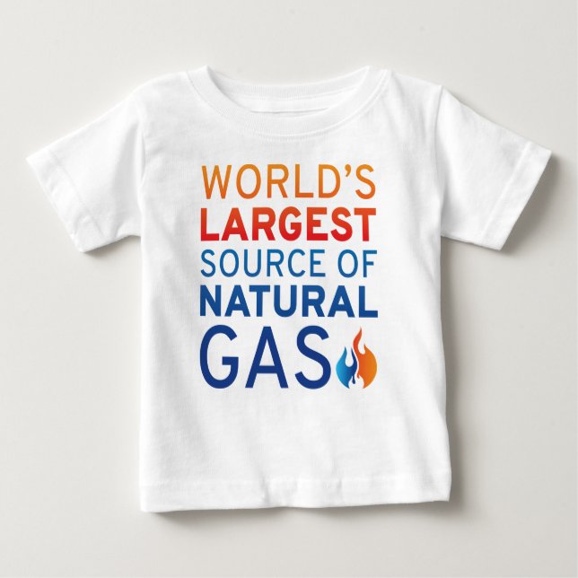 World’s Largest Source Of Natural Gas Baby T-Shirt (Front)