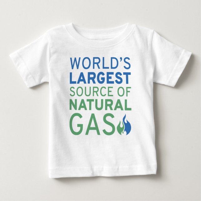 World’s Largest Source Of Natural Gas Baby T-Shirt (Front)