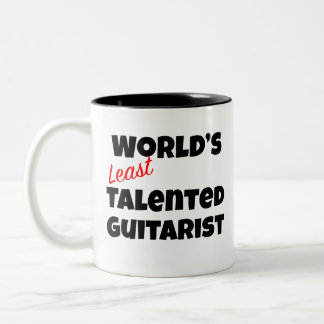 World’s Least Talented Guitarist Two-Tone Coffee Mug