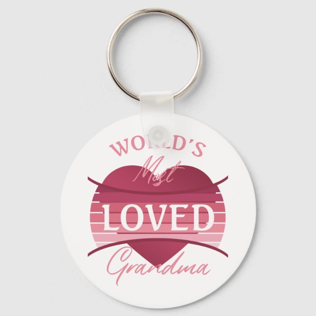 World’s Most Loved Grandma Key Ring (Front)