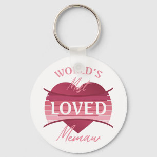 World’s Most Loved Memaw Key Ring