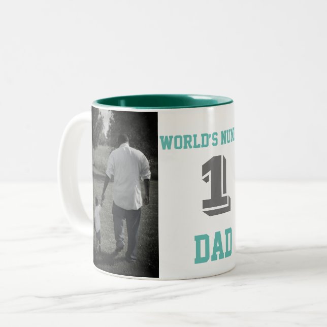 World’s Number One Dad Father’s Day Mug (Front Left)