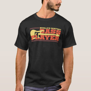 World s Okayest Bass Player Bassists Musician Sh T-Shirt