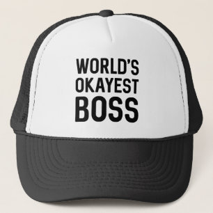 World’s Okayest Boss Trucker Hat