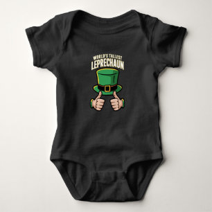 World’s Tallest Leprechaun Funny Irish Humour  Baby Bodysuit