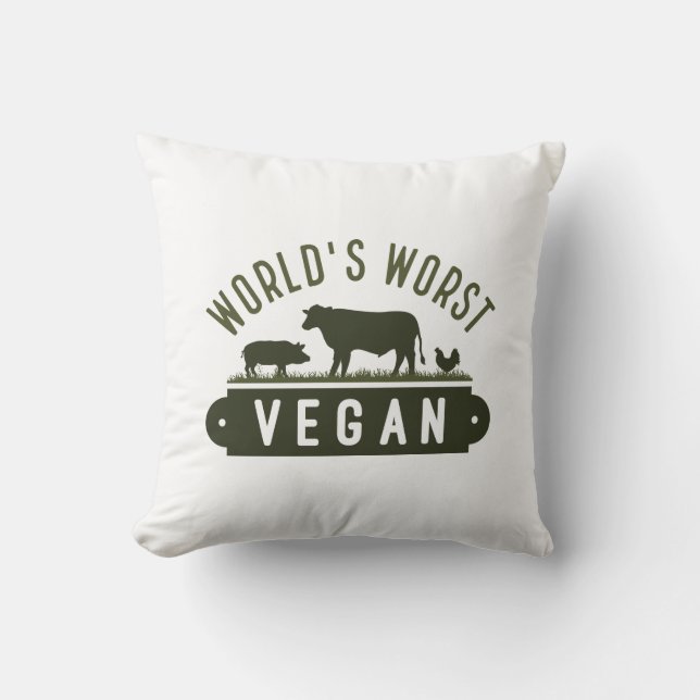 World’s Worst Vegan Cushion (Front)