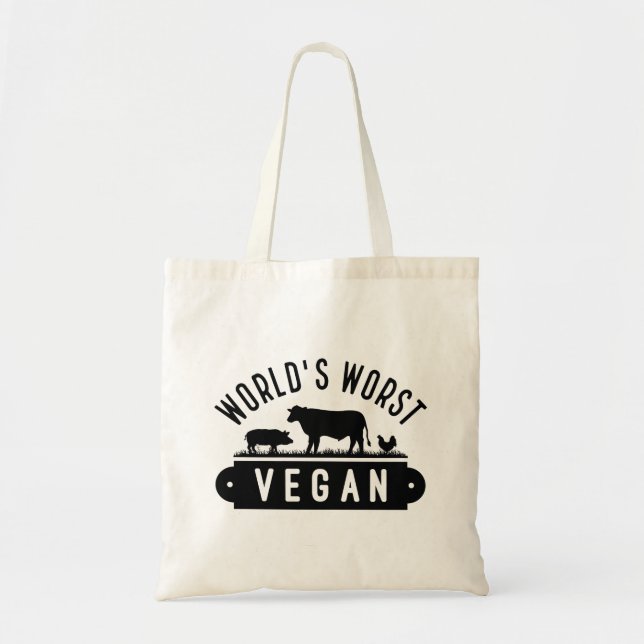 World’s Worst Vegan Tote Bag (Front)
