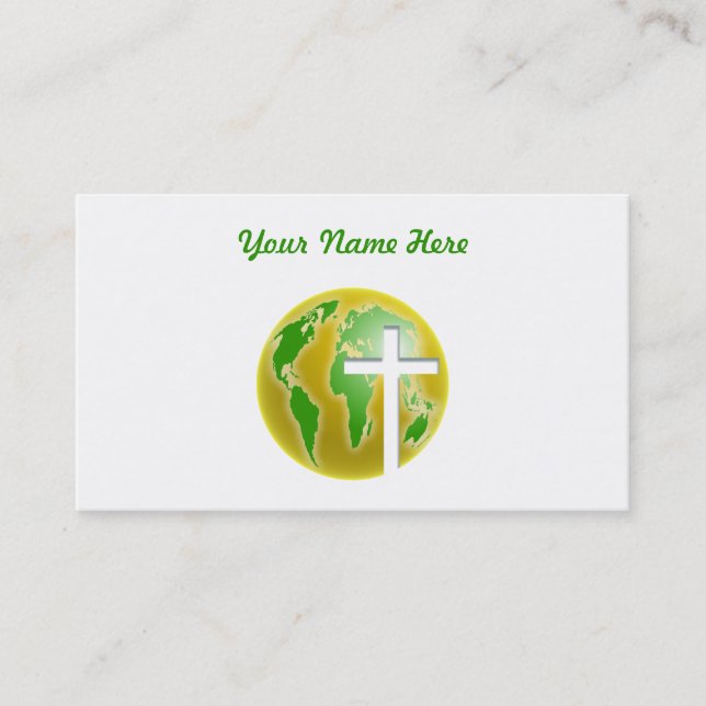 World Salvation, Your Name Here Business Card (Front)