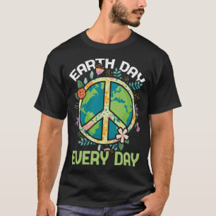 World Save Nature Oceans Day Peace Everyday Earth T-Shirt
