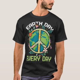 World Save Nature Oceans Day Peace Everyday Earth T-Shirt