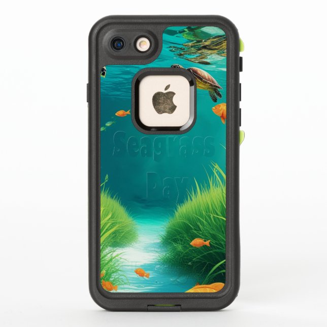 World Sea grass Day LifeProof iPhone Case (Back)