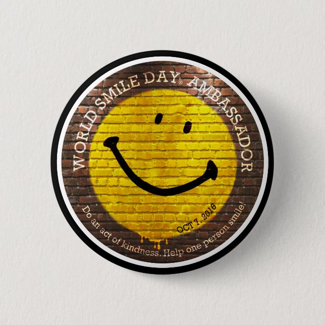 World Smile Day® 2016 Button (Front)