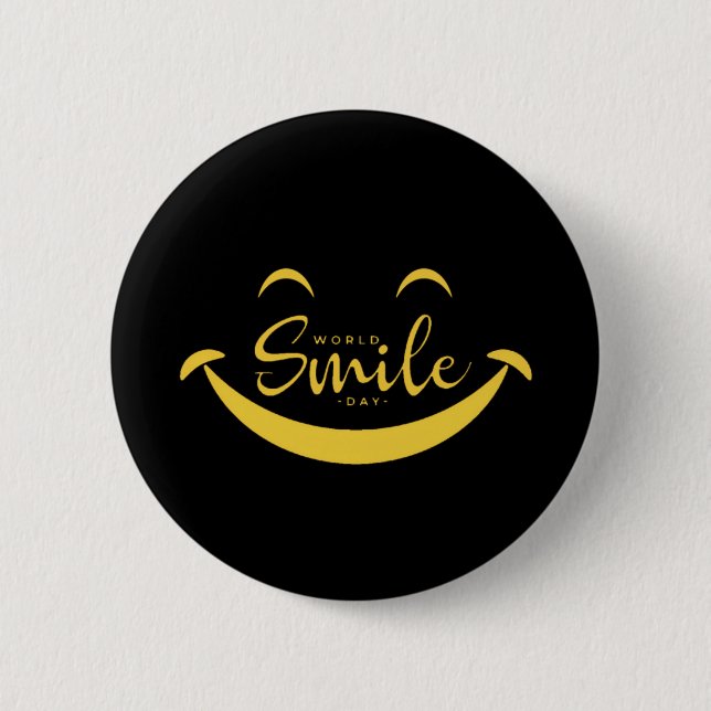 World Smile Day Button (Front)