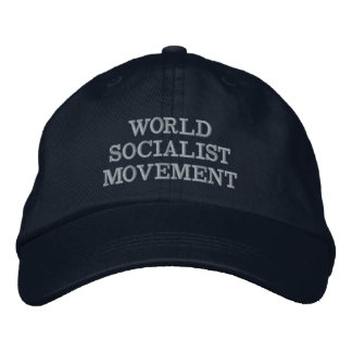 World Socialist Movement white text / navy Embroidered Hat