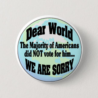 world sorry2 6 cm round badge