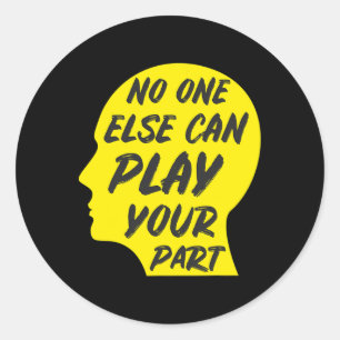 World Suicide Prevention Awareness Day Yellow 1  Classic Round Sticker
